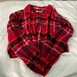 Cropped flannel size L